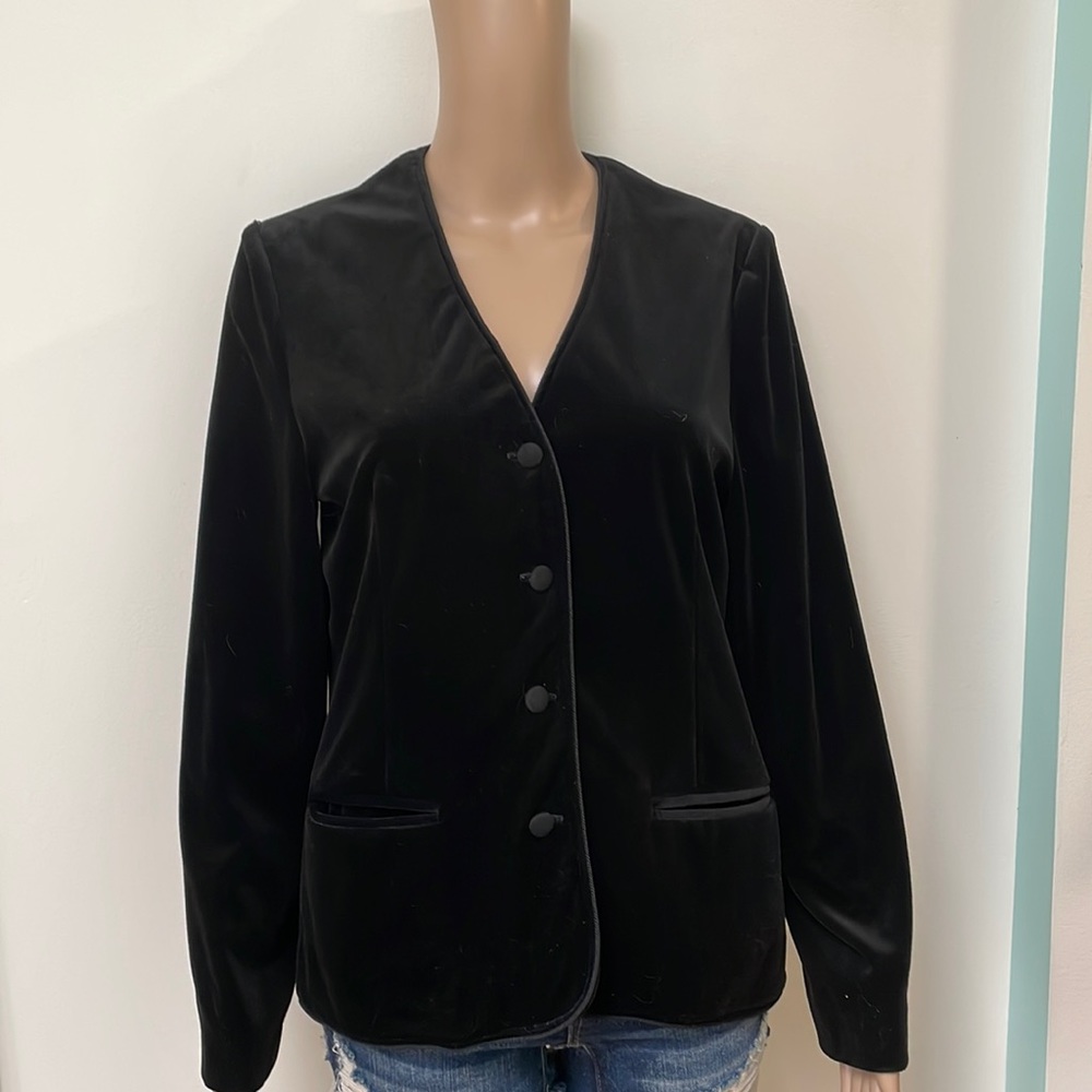Velvet Blazer black Romantic Steampunk Victorian